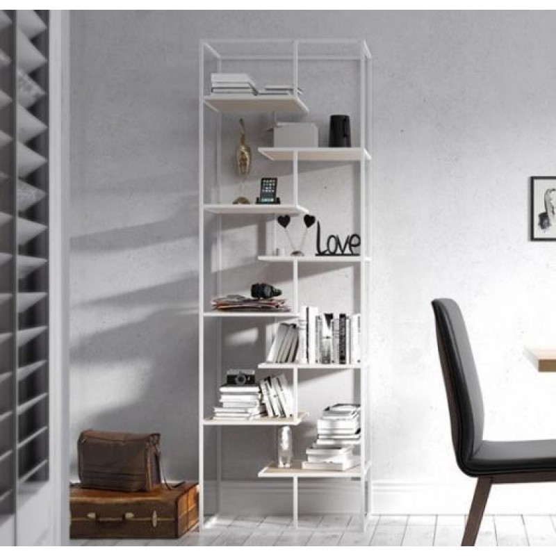 Стелаж для зберігання в стилі Loft NS-1723 2130x700x320 мм Черный