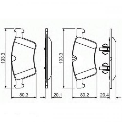 Колодки гальмові Bosch дискові передні MERCEDES GL/ML(164) F 06-12 0986494427 в інтернет супермаркеті PbayMarket!