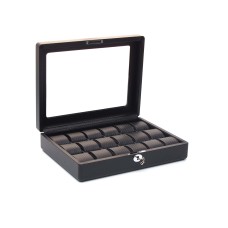 Шкатулка для зберігання годинників Salvadore 18W-KCC 340х260х90 мм Чорний