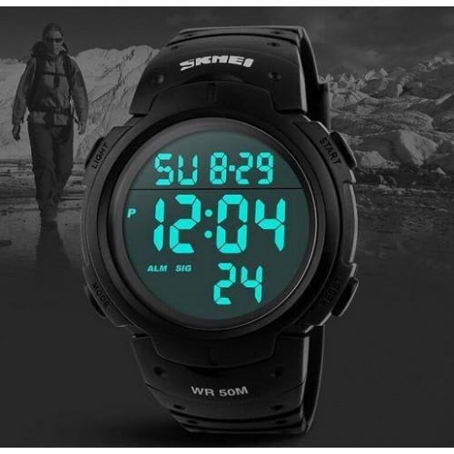 Чоловічий годинник Skmei 1068 Sport Style Чорний Чоловічий годинник Skmei 1068 Sport Style Чорний
