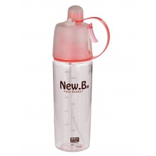Пляшка для води New.B 600 мл Рожева (200627)