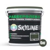 Фарба гумова супереластична надстійка «РабберФлекс» SkyLine Хакі-олива RAL 6006 6 кг