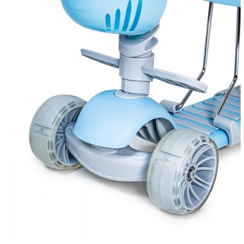 Самокат Scooter Smart 5in1. Blue (багатофункціональний, з бортиком) 1937755802 Самокат Scooter Smart 5in1. Blue (багатофункціональний, з бортиком) 1937755802