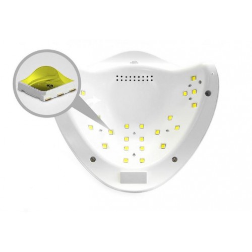 Лампа для манікюру Sun 5 ультрафіолетова LED 48W White (3_01292) Лампа для манікюру Sun 5 ультрафіолетова LED 48W White (3_01292)
