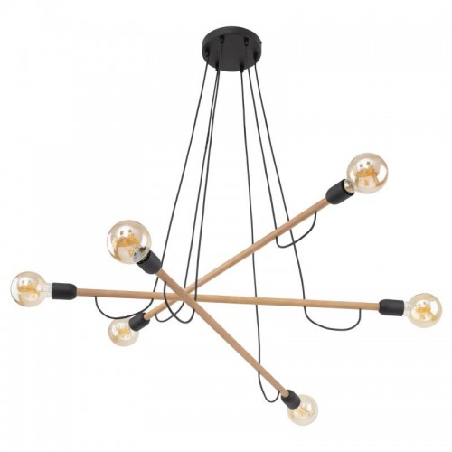 Люстра TK Lighting Helix Коричневий Чорний (TK4953)