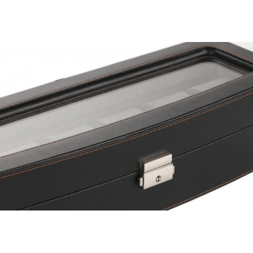 Скринька для зберігання годинників Salvadore 38х13х8,5 см 6W-HX-BC Скринька для зберігання годинників Salvadore 38х13х8,5 см 6W-HX-BC