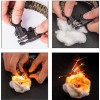 Браслет IP Paracord Flint-Fire + compass brown