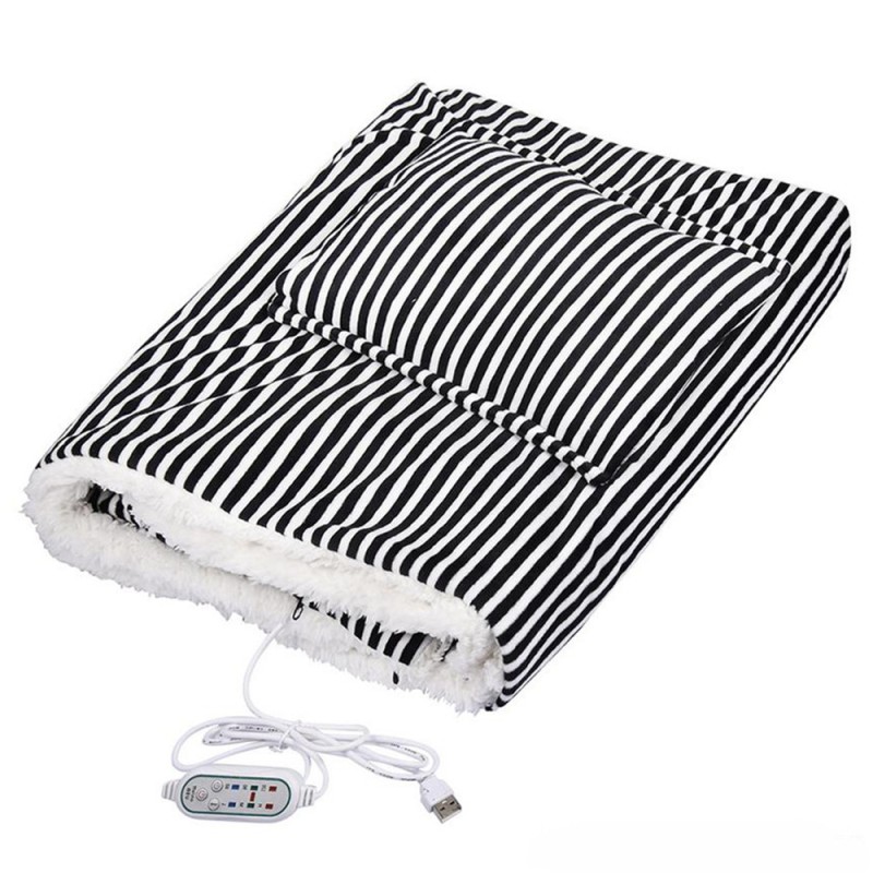 Плед із підігрівом Lesko 105*65 см Чорний (10420-53791)