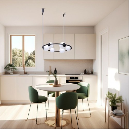 Люстра Zuma Line Orbit 78x100 см Чорний (Zu5007)