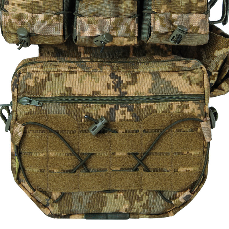 Плитоноска тактична зі швидким скиданням з підсумками No Brand Warmor Gen.3 Pro Max One Size Піксель (2396567746)