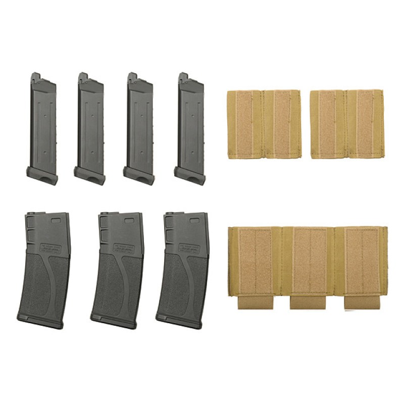 Нагрудник-підсумок гібридний 8FIELDS 240х160 мм Multicam