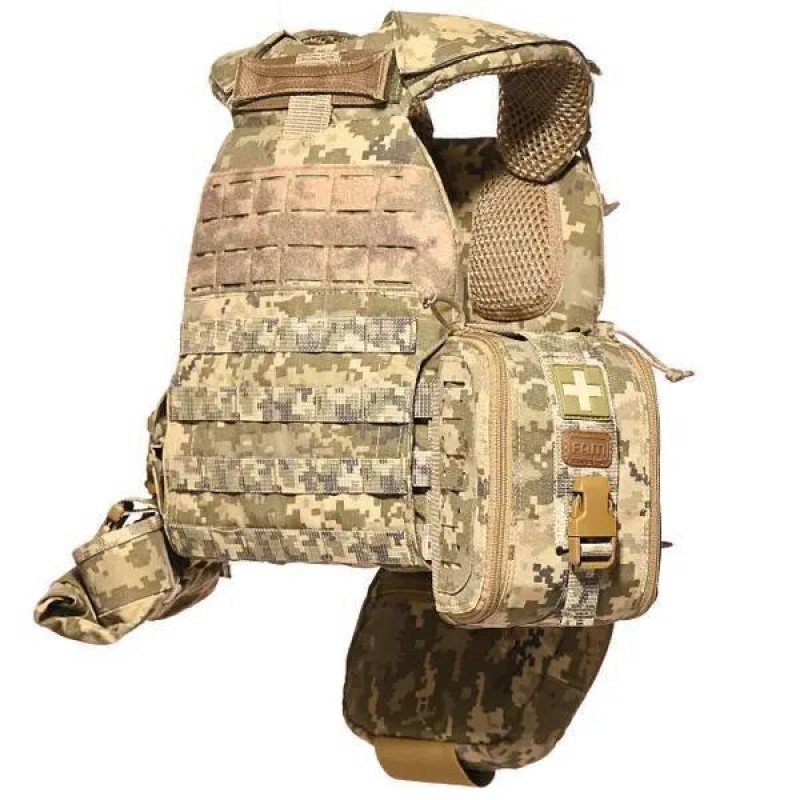 Комплект плитоноски з підсумками No Brand М7 Мультикам (2132254127)