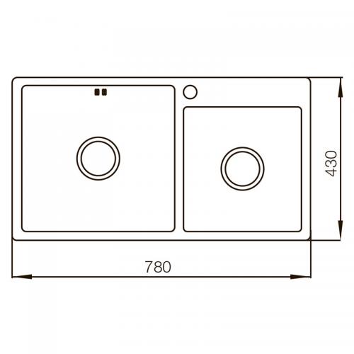 Мийка MIXXUS MX7843-220x1.0-PVD Black (MX0565) в інтернет супермаркеті PbayMarket!