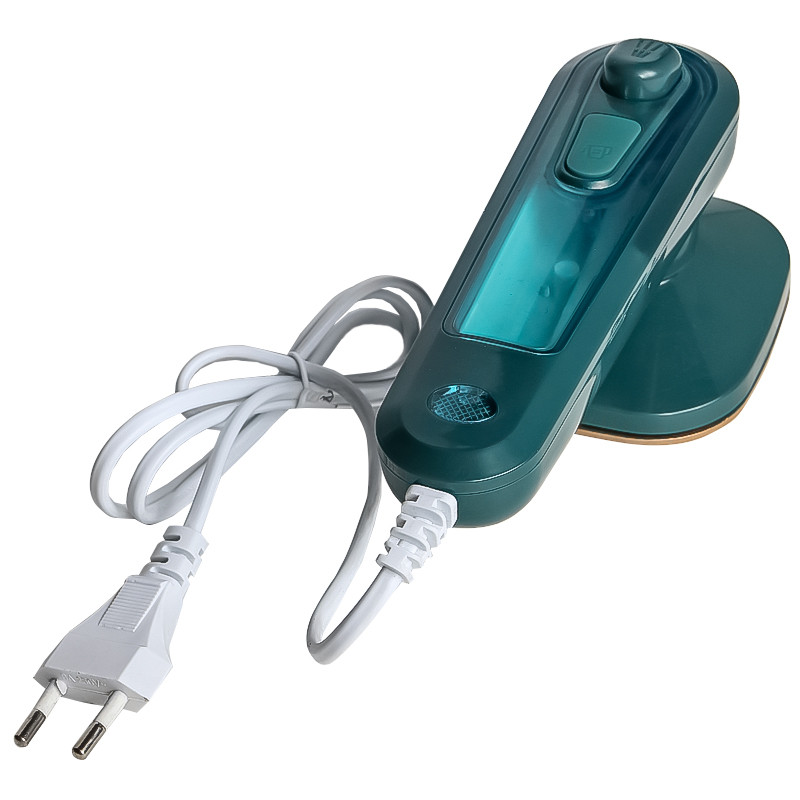 Ручна міні праска Lesko Iron C020 Green портативна для сухого та вологого прасування