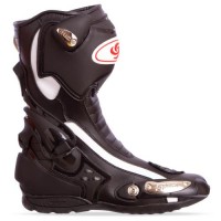 Високі мотоботи SPEED B1002 р41 Чорно-білий