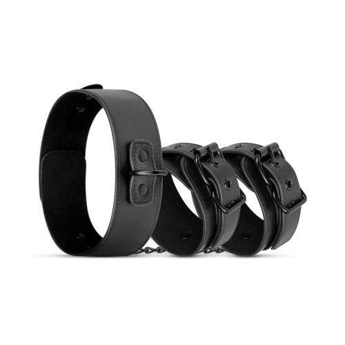 Наручники с повідцем Bedroom Fantasies Collar & Wrist - Black в інтернет супермаркеті PbayMarket!