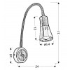 Бра Candellux Arena 24x31 см Нікель (91-94776)