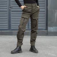 Брюки-карго жіночі Pobedov Hardy 346078 XXL Хакі (00000005775) Брюки-карго жіночі Pobedov Hardy 346078 XXL Хакі (00000005775)
