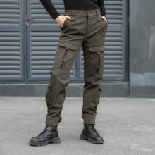 Брюки-карго жіночі Pobedov Hardy 346078 XXL Хакі (00000005775)