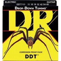 Струни для електрогітари DR DDT7-11 Drop-Down Tuning Nickel Plated Extra Heavy Electric 7-Strings 11/65 Струни для електрогітари DR DDT7-11 Drop-Down Tuning Nickel Plated Extra Heavy Electric 7-Strings 11/65