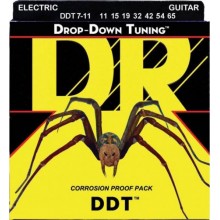 Струни для електрогітари DR DDT7-11 Drop-Down Tuning Nickel Plated Extra Heavy Electric 7-Strings 11/65