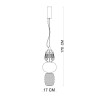 Люстра Italux Eris Хром (PND-98374-28W-CH)