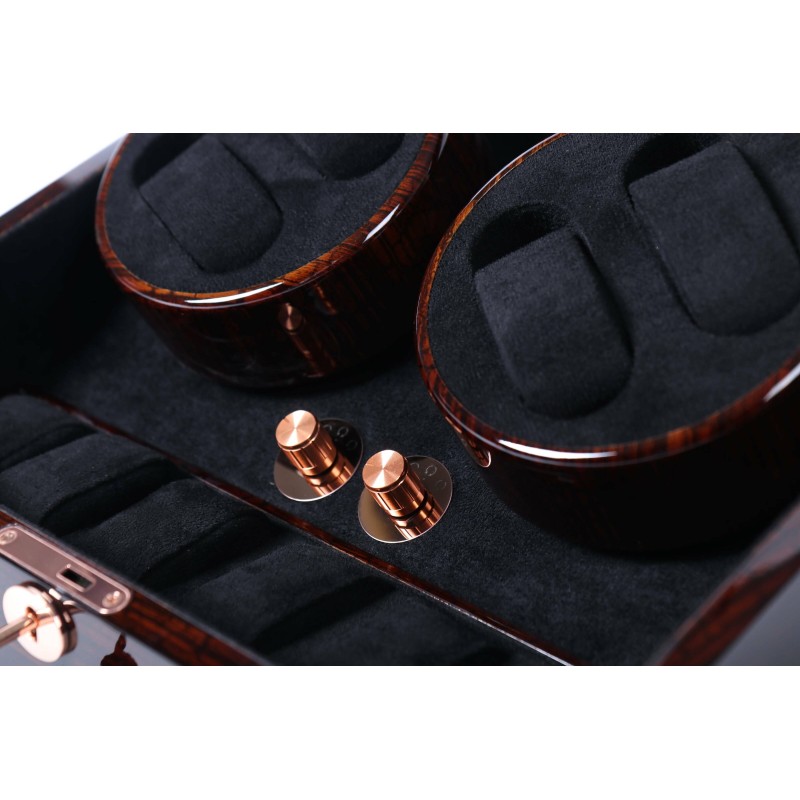 Шкатулка Salvadore для підзаводу 4 годинників 031/GF/F/5L 2x4+ Коричневий