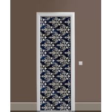 Наклейка на двері Zatarga «Королівський сапфір» 650х2000 мм вінілова 3Д наклейка декор самоклеюча
