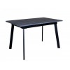 Стіл Max's furniture Техас 75х120/160х75 см Чорний+Мармур