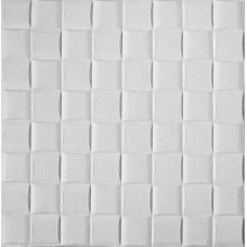 Самоклеюча декоративна 3D панель біла лоза Loft Expert 700x700x5 мм