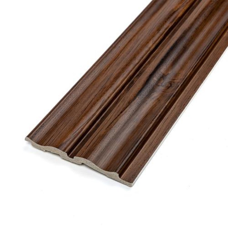 Декоративна стінова рейка Sticker Wall PS 2900x120x12 мм Темно-коричневий (SW-00002144)