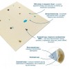 Панель стінова 3D 700*700*4mm зірки та місяць на бежевому фоні (D) Sticker Wall SW-00001971