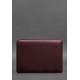 Шкіряний чохол для MacBook 14 дюйм Бордовий Crazy Horse BlankNote