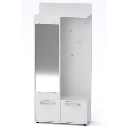 Передпокій з нішою Компанит Ірма 90х38х200 см Альба білий Передпокій з нішою Компанит Ірма 90х38х200 см Альба білий