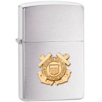 Запальничка бензинова Zippo Regular Coast GRD 5,6х3,8х1,3 см Сріблясто-золотистий  (280CG) Запальничка бензинова Zippo Regular Coast GRD 5,6х3,8х1,3 см Сріблясто-золотистий  (280CG)