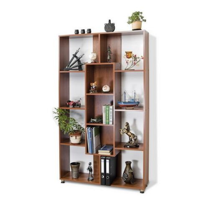 Полка напольна Тиса Мебель М-7 Яблоня локарно-темна 181x27x100 см