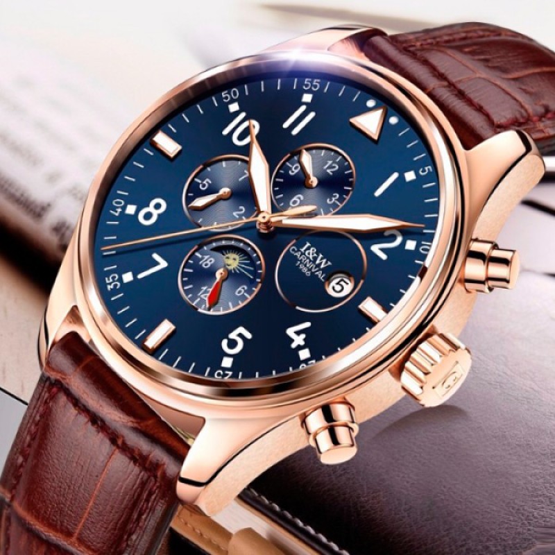 Годинник чоловічий Carnival Grand коричневий 694907491