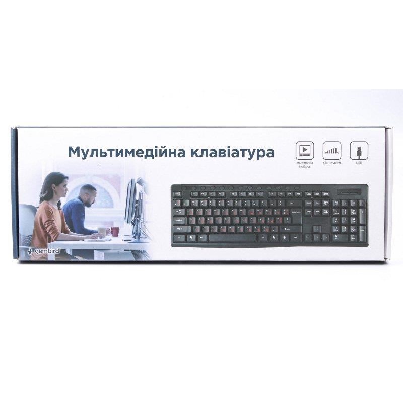 Клавіатура Gembird KB-UM-107 Black Black USB UKR