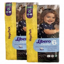 Дитячі підгузники Libero Comfort 6 (13-20 кг) 136 шт