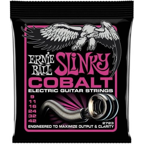 Струни для електрогітари Ernie Ball 2723 Cobalt Slinky Electric Guitar Strings 9/42 Струни для електрогітари Ernie Ball 2723 Cobalt Slinky Electric Guitar Strings 9/42