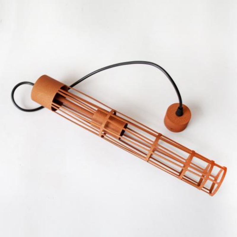 Світильник підвісний MSK Electric Flow у стилі лофт під лампу Е27 коричневий MR 6040 BR