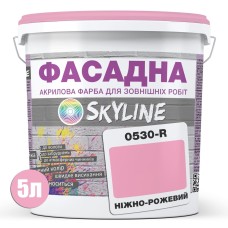 Фарба акрил-латексна Skyline Фасадна 0530-R Ніжно-рожевий 5 л