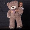 Плюшевий ведмедик Mister Medved Хеппі 130 см Капучіно (085)