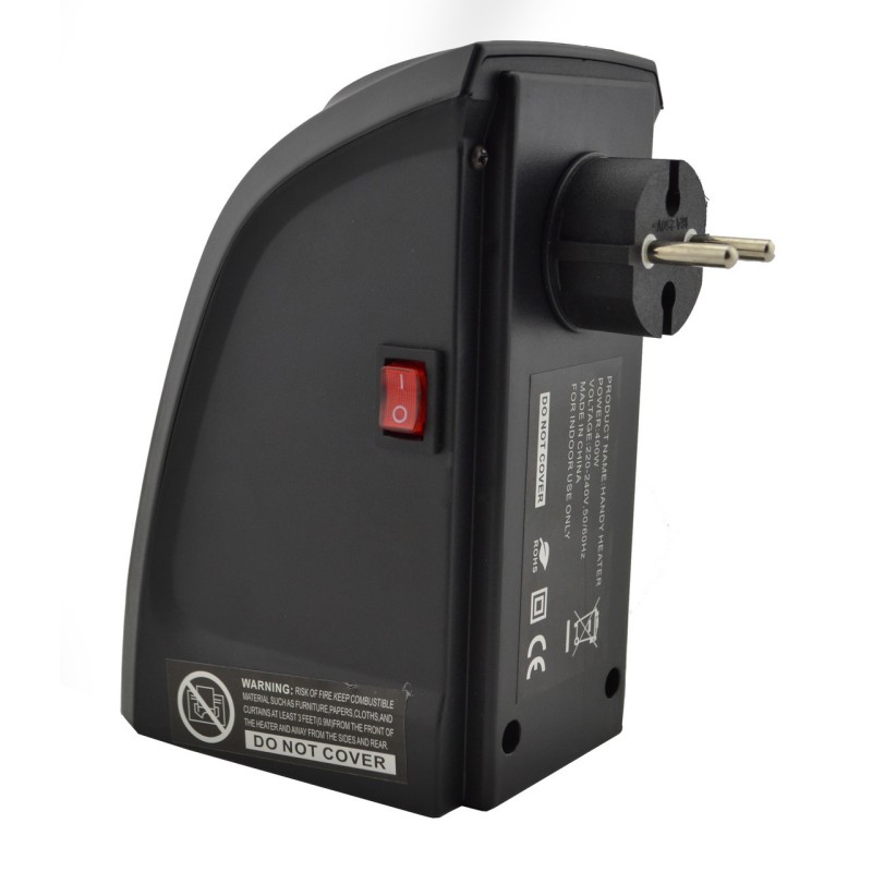 Портативний обігрівач RIAS Handy Heater 400W Black (3sm_824913970)