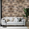 Самоклеюча декоративна 3D панель під катеринославську цеглу 3D Loft коричнева 700x770x3 мм (346-3)