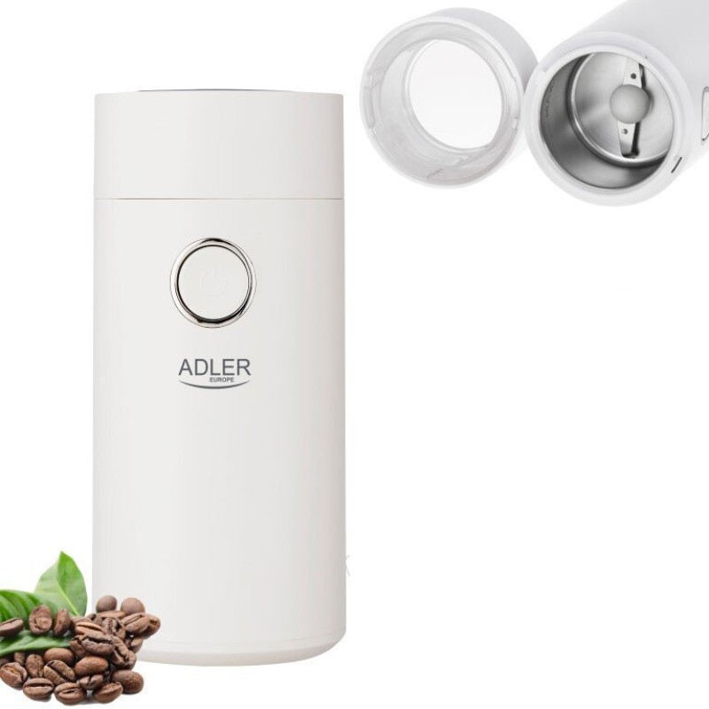 Роторна кавомолка Adler AD 4446 white silver 150 Вт