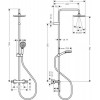 Душова система з термостатом Hansgrohe Vernis Blend Showerpipe 200 1jet EcoSmart 26089000 хром в інтернет супермаркеті PbayMarket!