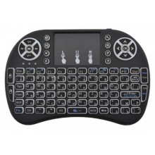 Бездротова мультимедійна клавіатура із сенсорною панеллю MK W0818 TOUCH Black (300899BL)