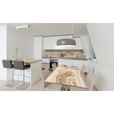 Наклейка вінілова на стіл Zatarga «Вінтажна архітектура» 650х1200 мм Z180627/1st