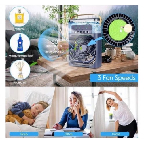 Портативний настільний міні-кондиціонер зволожувач вентилятор Arctic Air Cooler 4в1 Fan LED Зелений Портативний настільний міні-кондиціонер зволожувач вентилятор Arctic Air Cooler 4в1 Fan LED Зелений